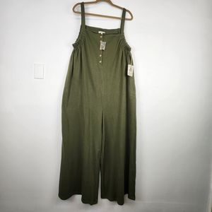 Green jumpsuit large wide leg by easel Los Angeles